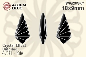 Swarovski Kite Fancy Stone (4731) 18x9mm - Crystal Effect Unfoiled - Haga Click en la Imagen para Cerrar