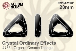 Swarovski Organic Cosmic Triangle Fancy Stone (4736) 20mm - Crystal (Ordinary Effects) Unfoiled