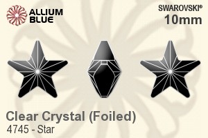 施華洛世奇 Star 花式石 (4745) 10mm - 透明白色 白金水銀底 - 關閉視窗 >> 可點擊圖片