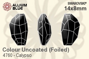 Swarovski Calypso Fancy Stone (4760) 14x8mm - Color With Platinum Foiling - Click Image to Close