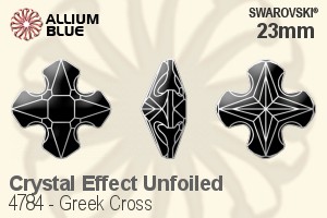 Swarovski Greek Cross Fancy Stone (4784) 23mm - Crystal Effect Unfoiled - Click Image to Close