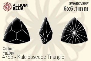 施華洛世奇 Kaleidoscope Triangle 花式石 (4799) 6x6.1mm - 顏色 白金水銀底 - 關閉視窗 >> 可點擊圖片