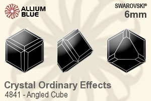 Swarovski Angled Cube Fancy Stone (4841) 6mm - Crystal Effect Unfoiled - Haga Click en la Imagen para Cerrar