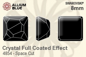 Swarovski Space Cut Fancy Stone (4854) 8mm - Crystal (Full Coated Effect) Unfoiled - 關閉視窗 >> 可點擊圖片