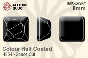 Swarovski Space Cut Fancy Stone (4854) 8mm - Colour (Half Coated) Unfoiled - 關閉視窗 >> 可點擊圖片