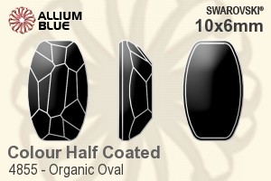 Swarovski Organic Oval Fancy Stone (4855) 10x6mm - Colour (Half Coated) Unfoiled - Haga Click en la Imagen para Cerrar