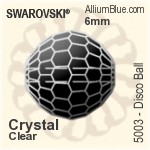 Swarovski Disco Ball Bead (5003) 6mm - Clear Crystal