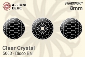 スワロフスキー Disco Ball ビーズ (5003) 8mm - クリスタル - ウインドウを閉じる