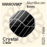 Swarovski Helix Bead (5020) 8mm - Clear Crystal