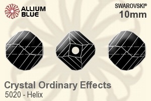 スワロフスキー Helix ビーズ (5020) 10mm - クリスタル エフェクト - ウインドウを閉じる