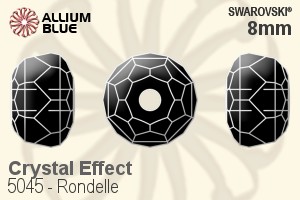 Swarovski Rondelle Bead (5045) 8mm - Crystal Effect