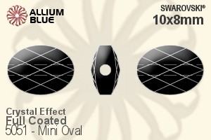 Swarovski Mini Oval Bead (5051) 10x8mm - Crystal Effect (Full Coated) - Click Image to Close