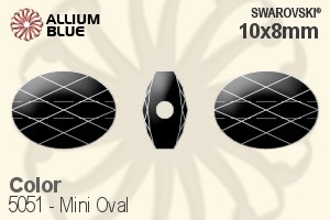 Swarovski Mini Oval Bead (5051) 10x8mm - Color - Haga Click en la Imagen para Cerrar