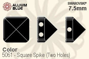 Swarovski Square Spike (Two Holes) Bead (5061) 7.5mm - Color - Click Image to Close