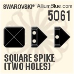 5061 - 正方形 Spike (Two Holes)