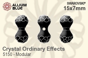 Swarovski Modular Bead (5150) 15x7mm - Crystal (Ordinary Effects) - Haga Click en la Imagen para Cerrar