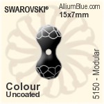 Swarovski Modular Bead (5150) 15x7mm - Colour (Uncoated)
