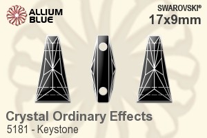 Swarovski Keystone Bead (5181) 17x9mm - Crystal Effect - Haga Click en la Imagen para Cerrar