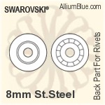 Swarovski Back Part For Rivet (53007), Stainless Steel Casing