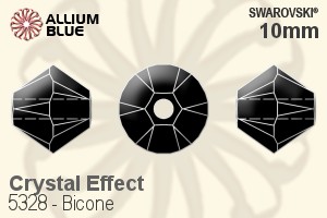 スワロフスキー Bicone ビーズ (5328) 10mm - クリスタル エフェクト - ウインドウを閉じる