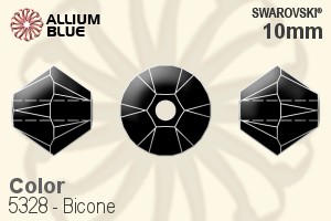 スワロフスキー Bicone ビーズ (5328) 10mm - カラー - ウインドウを閉じる