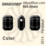 施華洛世奇 Pendulum 串珠 (5514) 8x5.5mm - 顏色