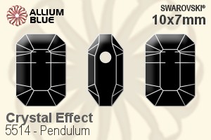 施華洛世奇 Pendulum 串珠 (5514) 10x7mm - 白色（半塗層） - 關閉視窗 >> 可點擊圖片