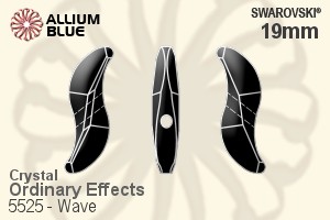 Swarovski Wave Bead (5525) 19mm - Crystal (Ordinary Effects) - 关闭视窗 >> 可点击图片