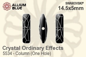 Swarovski Column (One Hole) Bead (5534) 14.5x5mm - Crystal (Ordinary Effects) - 關閉視窗 >> 可點擊圖片