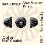 施華洛世奇 Dome (Small) 串珠 (5542) 11mm - 顏色（半塗層）