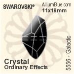 スワロフスキー Galactic ビーズ (5556) 11x19mm - クリスタル （オーディナリー　エフェクト）
