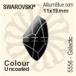 スワロフスキー Galactic ビーズ (5556) 11x19mm - カラー（コーティングなし）