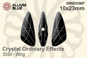 施華洛世奇 Wing 串珠 (5590) 10x23mm - Crystal (Ordinary Effects) - 關閉視窗 >> 可點擊圖片