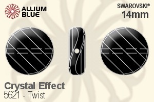 Swarovski Twist Bead (5621) 14mm - Crystal Effect - Haga Click en la Imagen para Cerrar