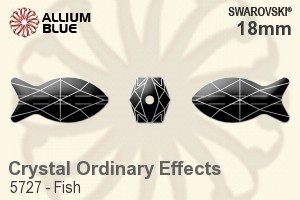 施华洛世奇 Fish 串珠 (5727) 18mm - Crystal (Ordinary Effects) - 关闭视窗 >> 可点击图片