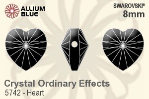 Swarovski Heart Bead (5742) 8mm - Crystal Effect - Haga Click en la Imagen para Cerrar