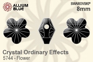 スワロフスキー Flower ビーズ (5744) 8mm - クリスタル エフェクト - ウインドウを閉じる