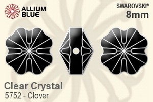 Swarovski Clover Bead (5752) 8mm - Clear Crystal - Haga Click en la Imagen para Cerrar