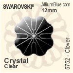 Swarovski Clover Bead (5752) 12mm - Clear Crystal