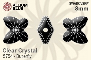 Swarovski Butterfly Bead (5754) 8mm - Clear Crystal - Haga Click en la Imagen para Cerrar
