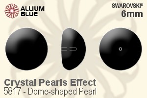 施華洛世奇 Dome-shaped 珍珠 (5817) 6mm - 水晶珍珠