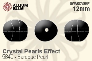 施华洛世奇 Baroque 珍珠 (5840) 12mm - 水晶珍珠