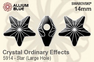 Swarovski Star (Large Hole) Bead (5914) 14mm - Crystal (Ordinary Effects) - 關閉視窗 >> 可點擊圖片