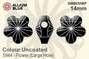 Swarovski Flower (Large Hole) Bead (5944) 14mm - Colour (Uncoated) - 关闭视窗 >> 可点击图片