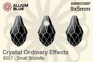 Swarovski Small Briolette Pendant (6007) 9x5mm - Crystal Effect - Click Image to Close