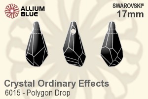 Swarovski Polygon Drop Pendant (6015) 17mm - Crystal Effect - Haga Click en la Imagen para Cerrar
