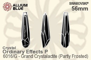 施华洛世奇 Grand Crystalactite (局部磨砂) 吊坠 (6016/G) 56mm - 白色（半涂层） PROLAY - 关闭视窗 >> 可点击图片