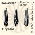 Swarovski XIRIUS Raindrop Pendant (6022) 33mm - Crystal Effect
