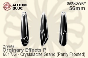 施華洛世奇 Crystalactite Grand (局部磨砂) 吊墜 (6017/G) 56mm - 白色（半塗層） PROLAY - 關閉視窗 >> 可點擊圖片