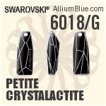 6018/G - Petite Crystalactite (Partly Frosted)